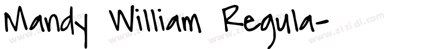 Mandy William Regula字体转换